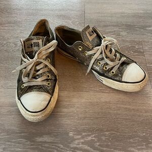 Gold Sequin Converse
